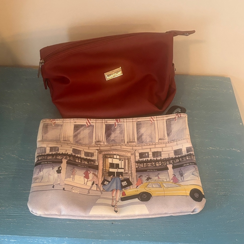 Vintage Saks Fifth Avenue cosmetics case with FREE Lune and Aster case
